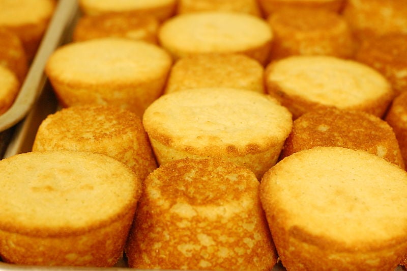 flat cornbread muffins