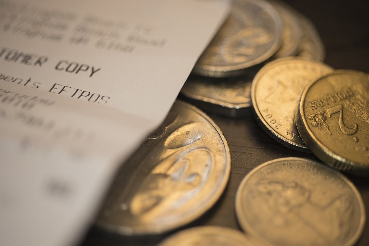 receipt and money