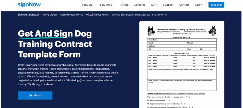 sign now homepage