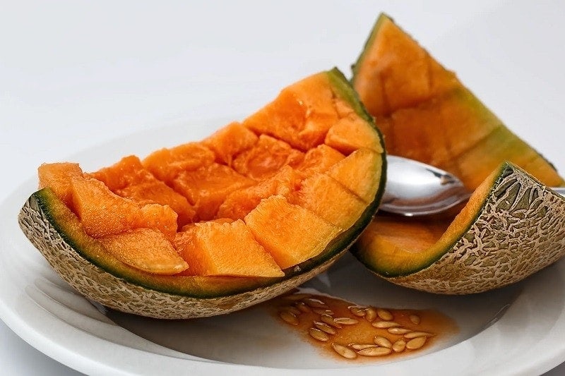 sliced Cantaloupe
