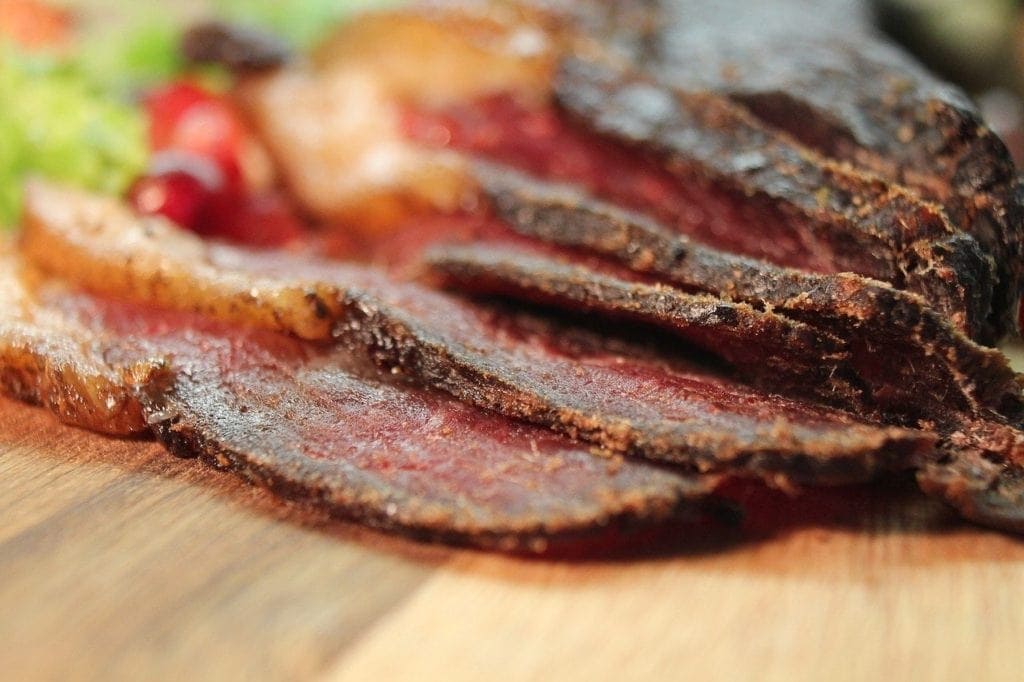 slices of beef jerky