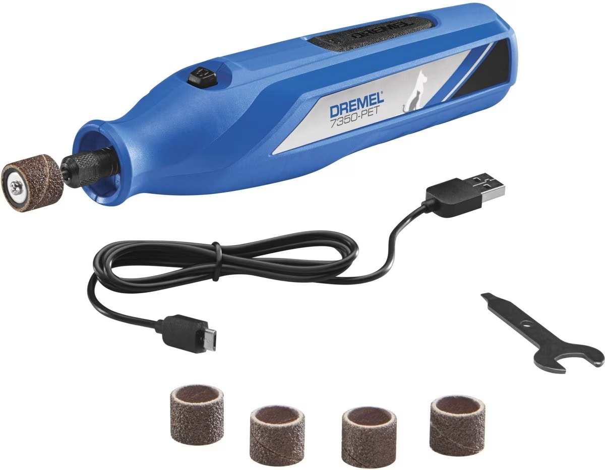 Dremel 7350-PT Cordless Dog & Cat Rotary Nail Grinder Kit 