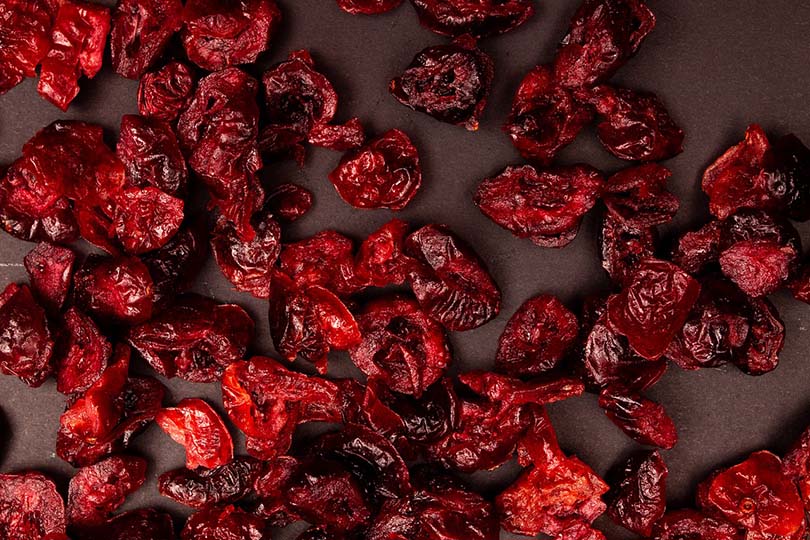 a dried cranberries