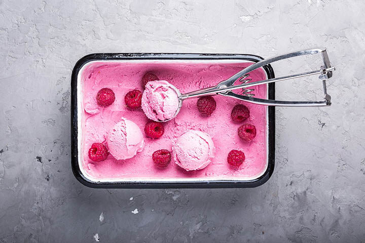 a tray of sherbet