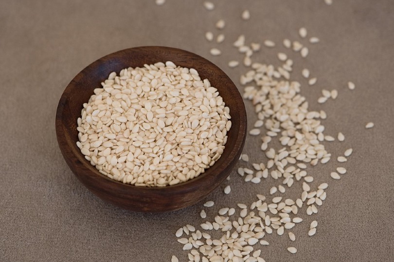 sesame seeds in a bowl