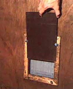 Basic Homemade Pet Door- Mother earth news