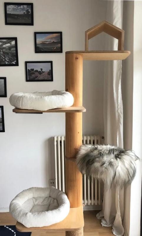 Construction manual design scratching post DIY
