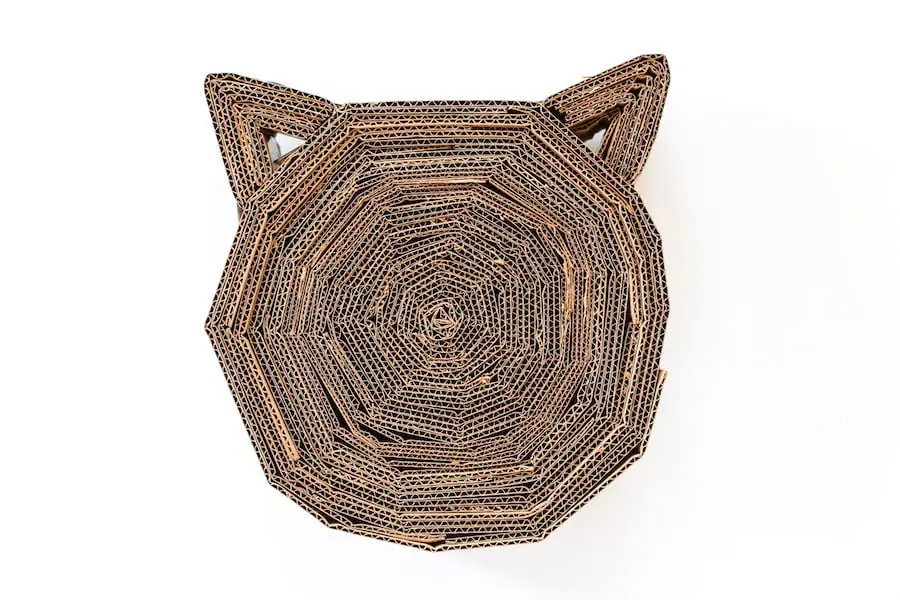 DIY Cardboard Cat Scratcher- Salty canary