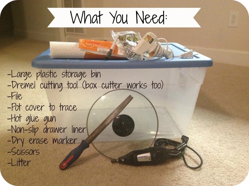 DIY Top Entry Litter Box