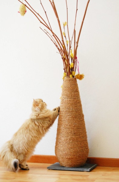 DIY Vase Scratching Post