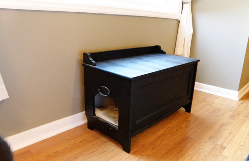 DIY cat litter box