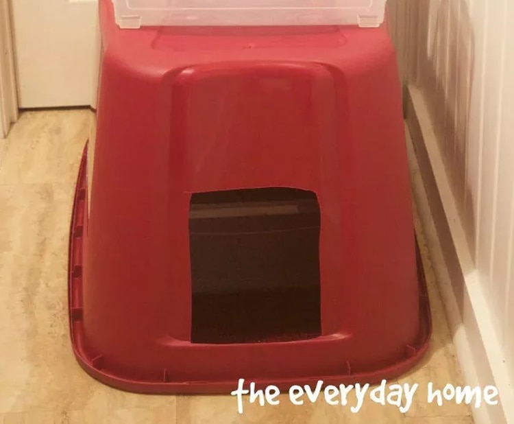 DIY cat litter box