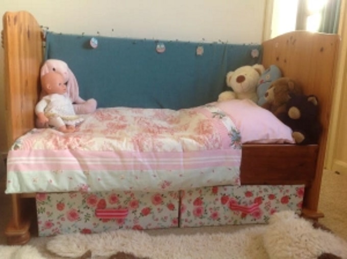 DIY under bed blocker for cats