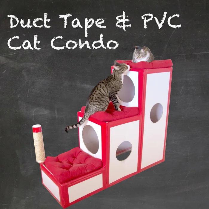 Duct Tape & PVC Cat Tree