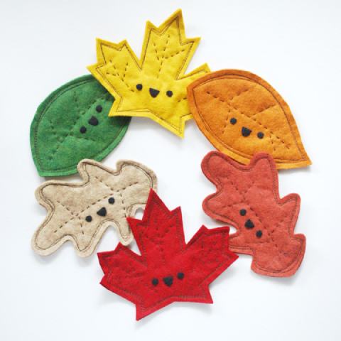 HOW TO SEW FALL LEAVES THAT CRINKLE