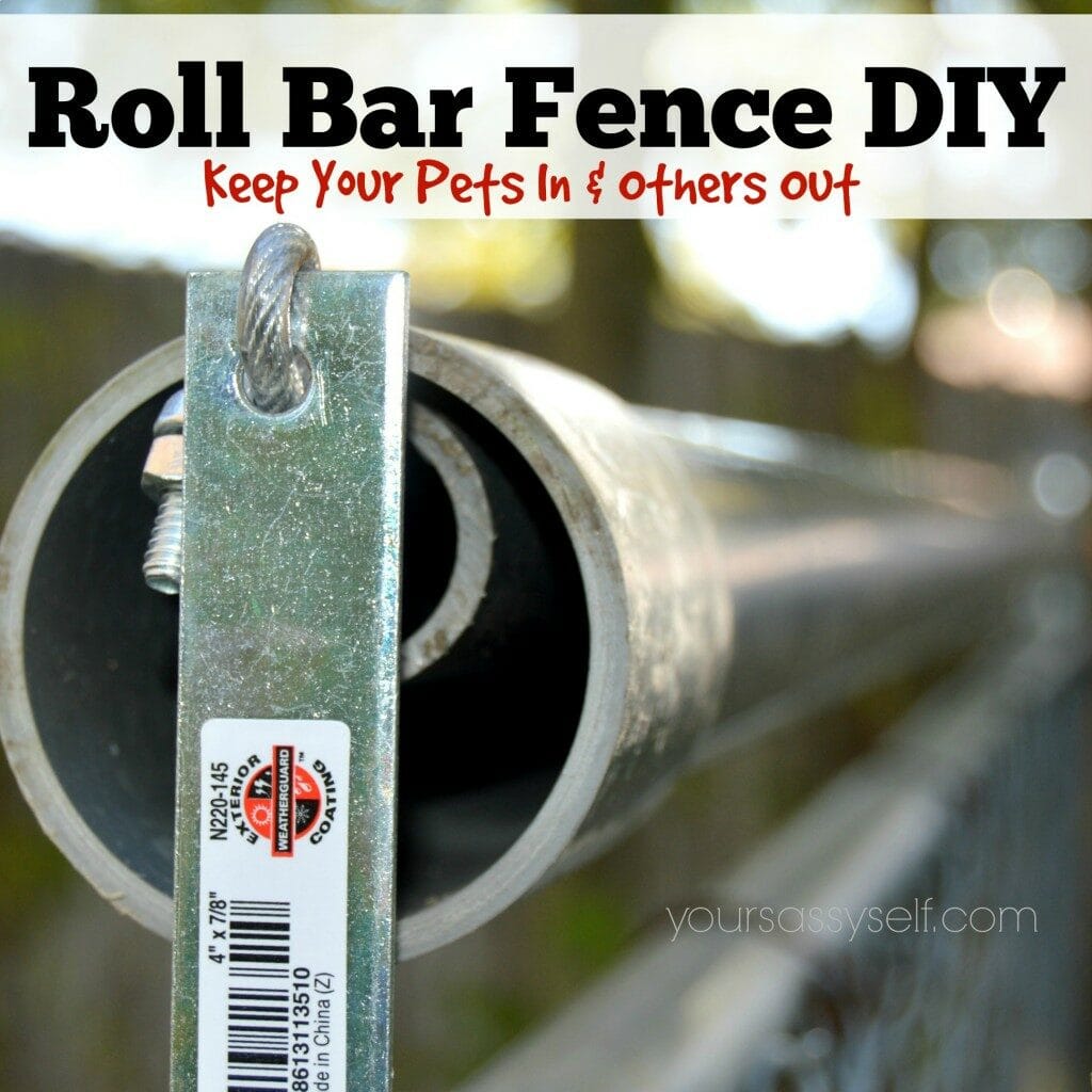Roller Bar Fence DIY Project- Your sassy self