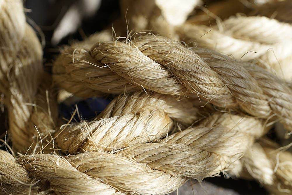 sisal rope close up