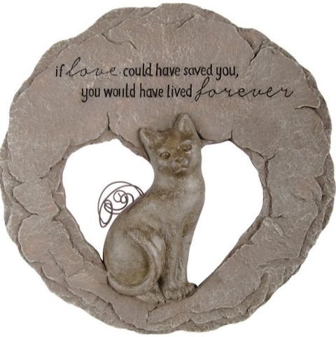 Carson Industries Forever Cat Memorial Garden Stone