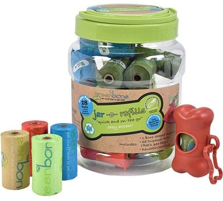 Greenbone Jar-o-Refills Dog Poop Bags & Dispenser