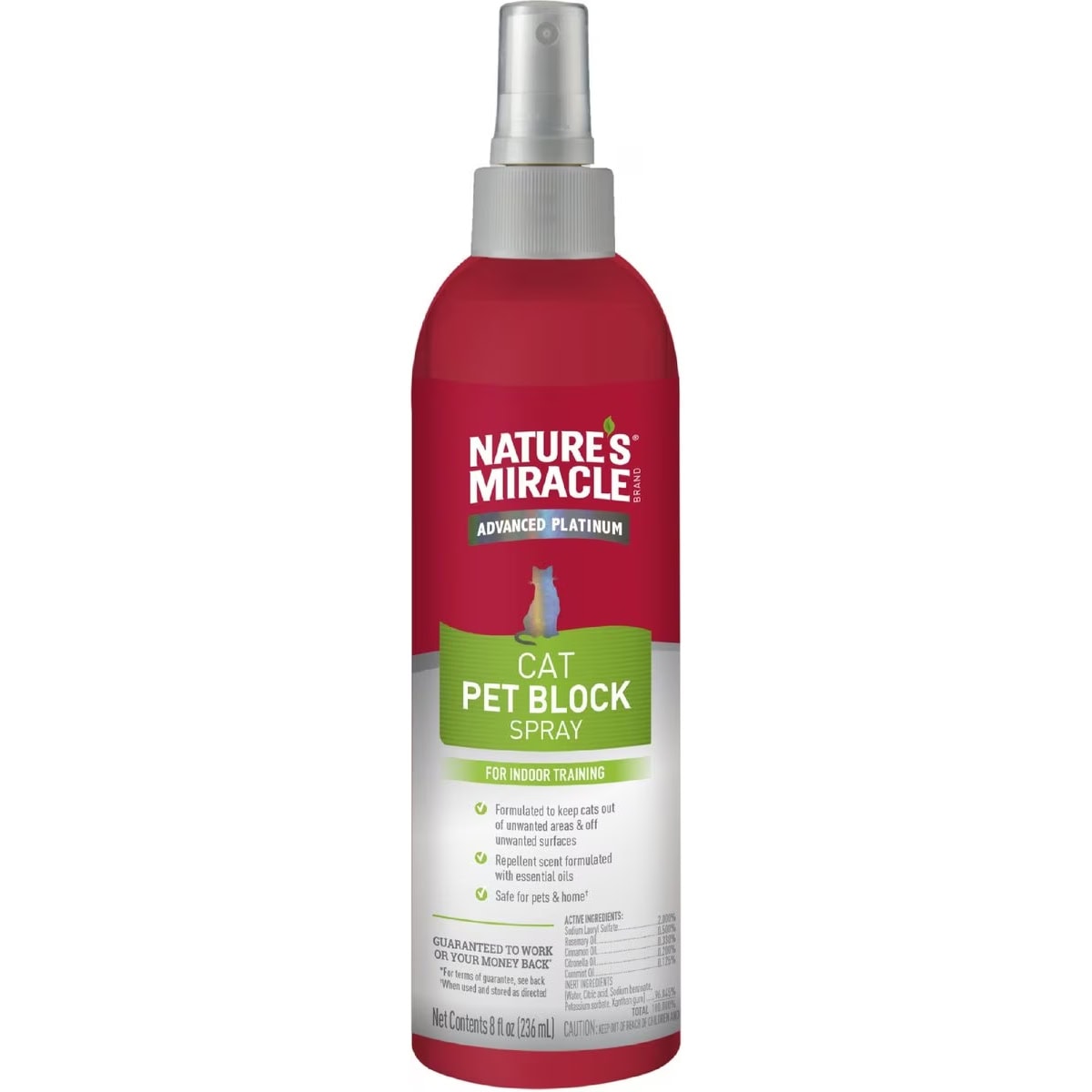 Nature's Miracle Just for Cats Pet Block Cat Repellent Spray