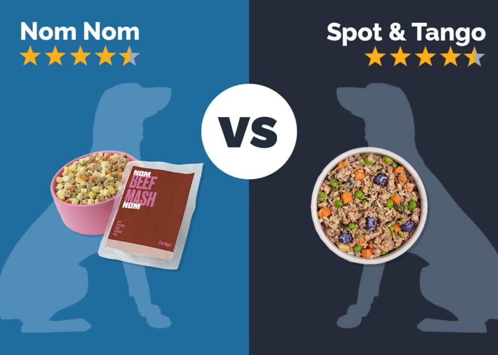 Nom Nom Dog Food vs Spot and Tango Dog Food 2024