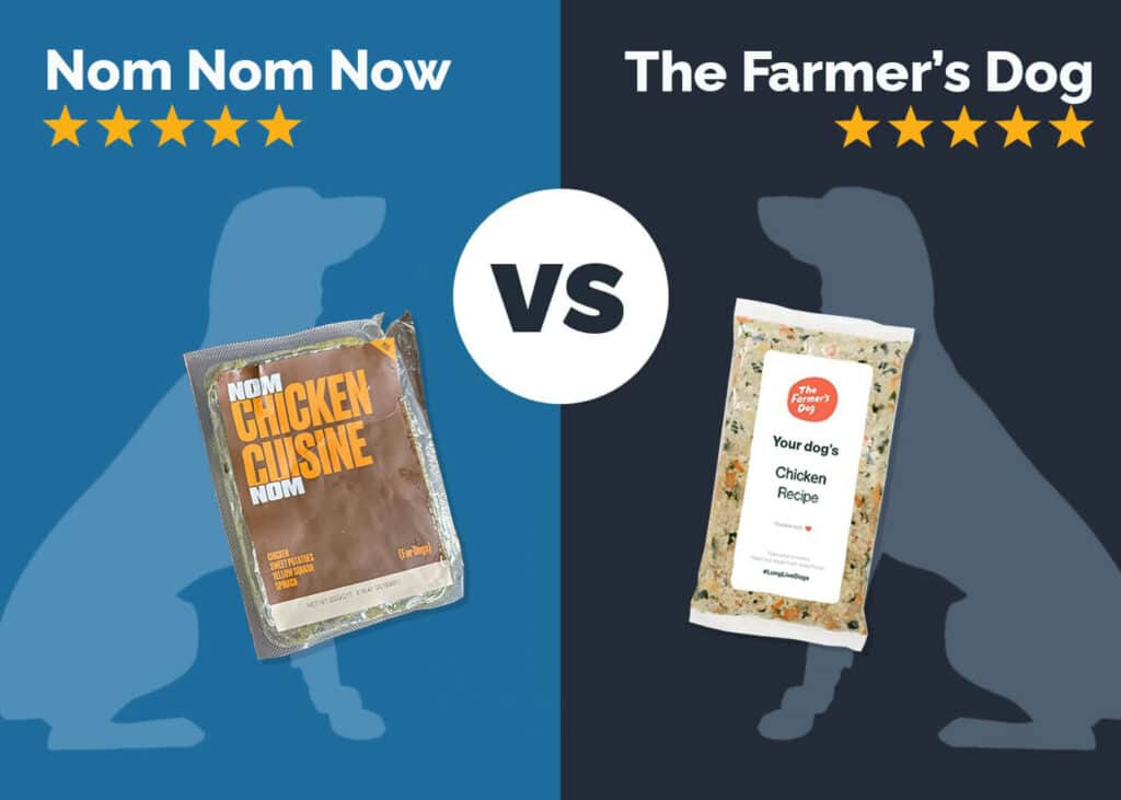 Nom nom vs The Farmer's Dog