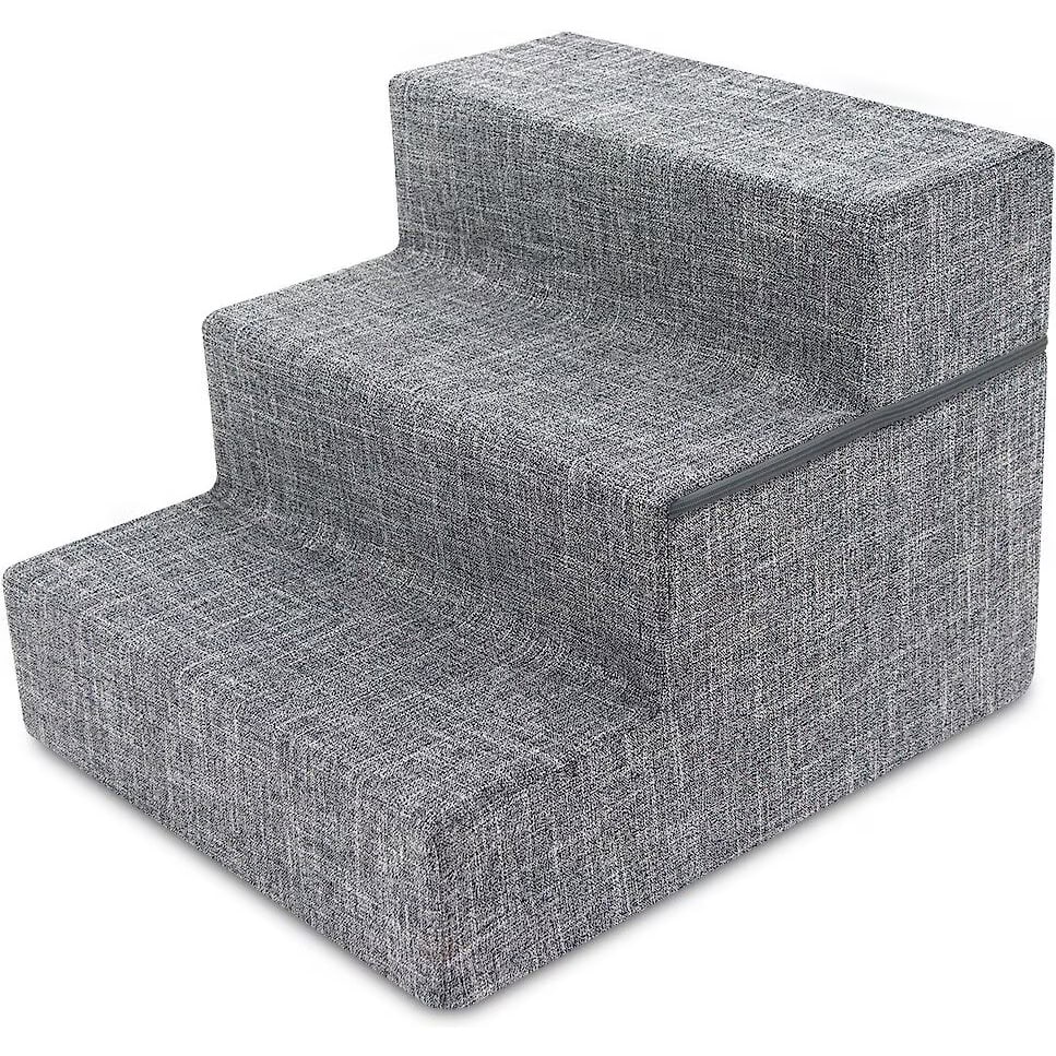 Best Pet Supplies Linen Covered Foam Steps