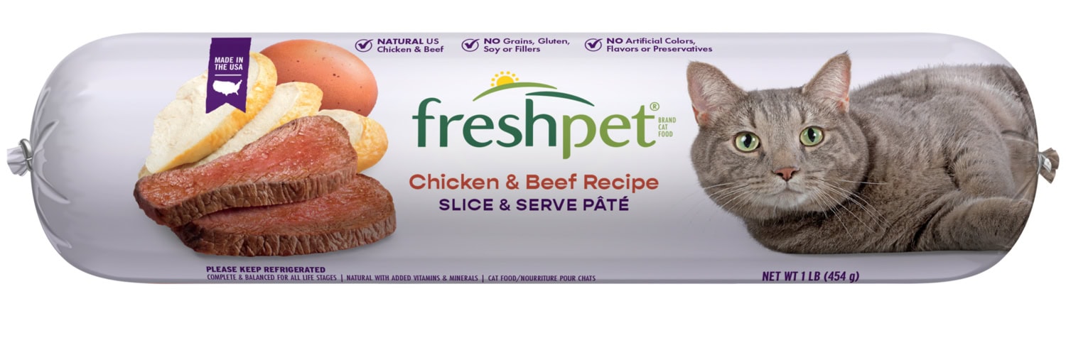 Freshpet chicken & beef grain free gourmet paté