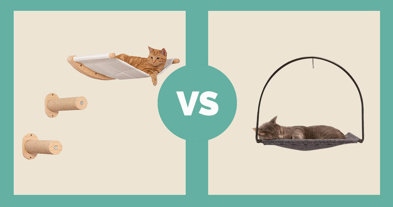 7 Ruby Road Cat Hammock Wall Mounted Cat Shelf vs. Tuft & Paw Cloud Nine