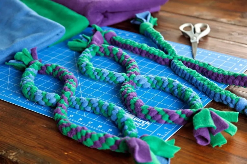 DIY dog rope toys