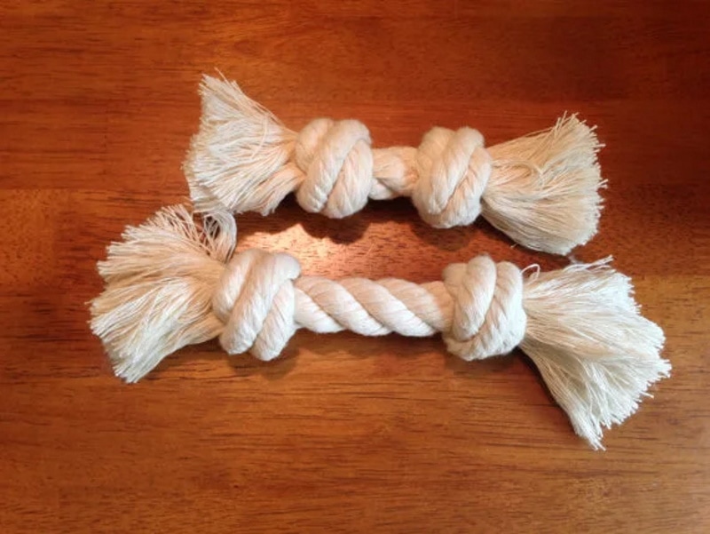 DIY dog rope toys