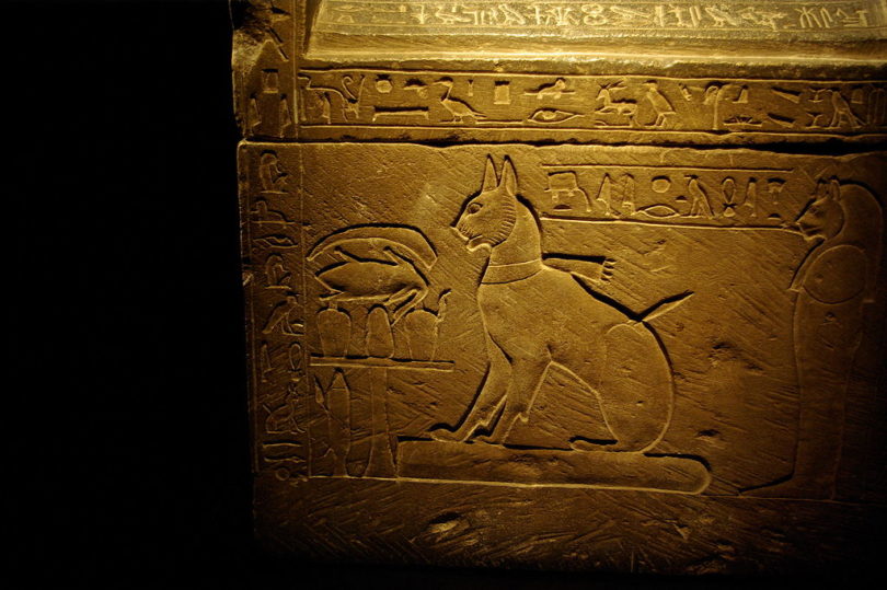 Sarcophagus of Prince Thutmose's cat by Madam Rafaèle