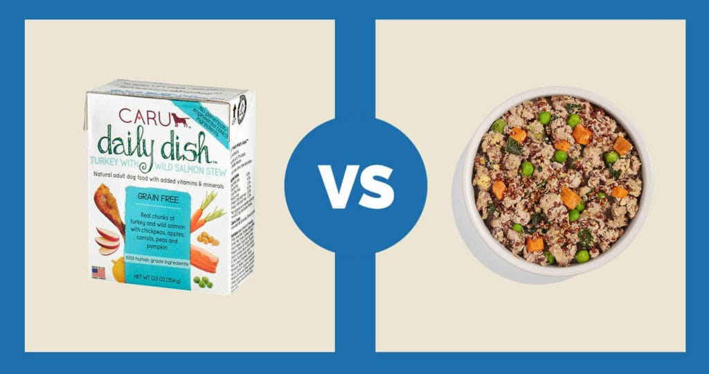 Caru-Daily-Dish-Turkey-Wet-Dog-Food-vs.-Spot-Tango-Turkey-Red-Quinoa-Fresh-Dog-Food