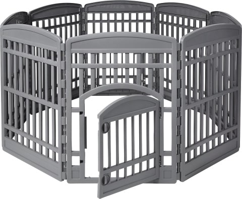 Frisco 8-Panel Plastic Exercise Dog Playpen