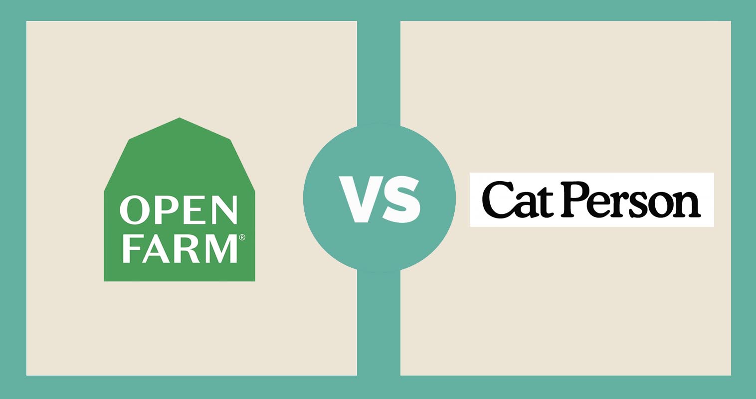 Open Farm logo vs Cat Person