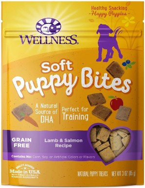 Wellness Soft Puppy Bites Lamb & Salmon Recipe Grain-Free Dog Treats