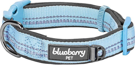 Blueberry Pet 3M Spring Pastel Polyester Reflective Dog Collar