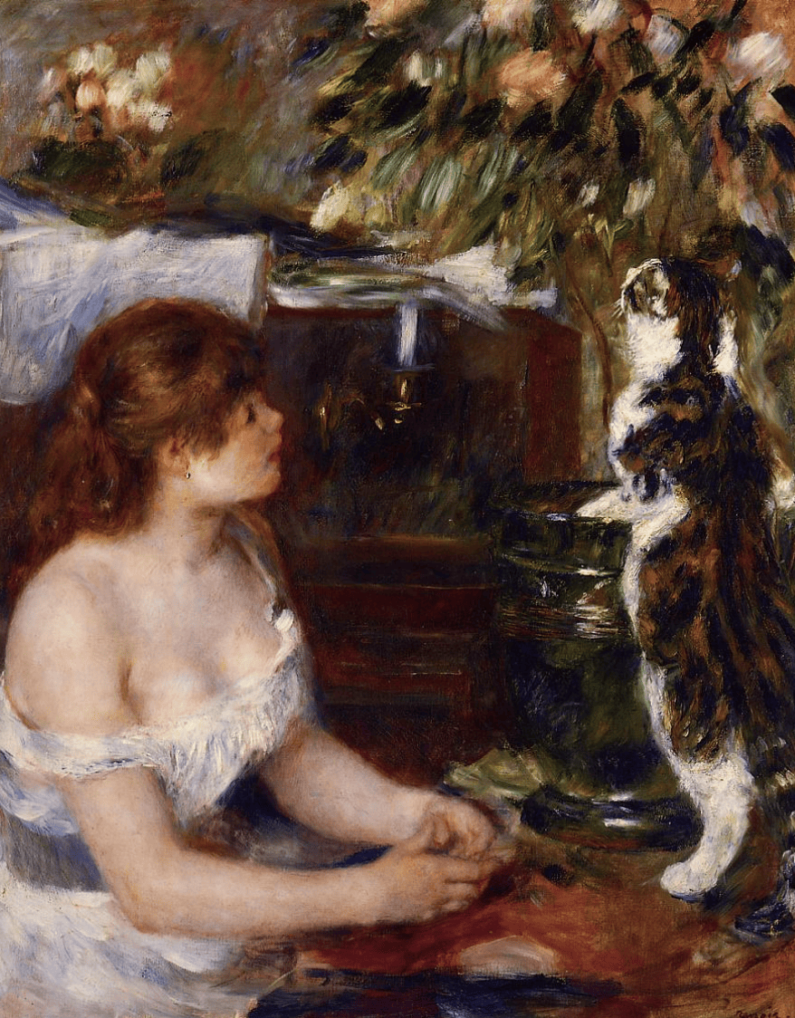 Girl and cat