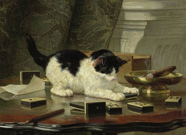 Henriette-Ronner-Knip-Katjesspel_Wikimedia-Commons