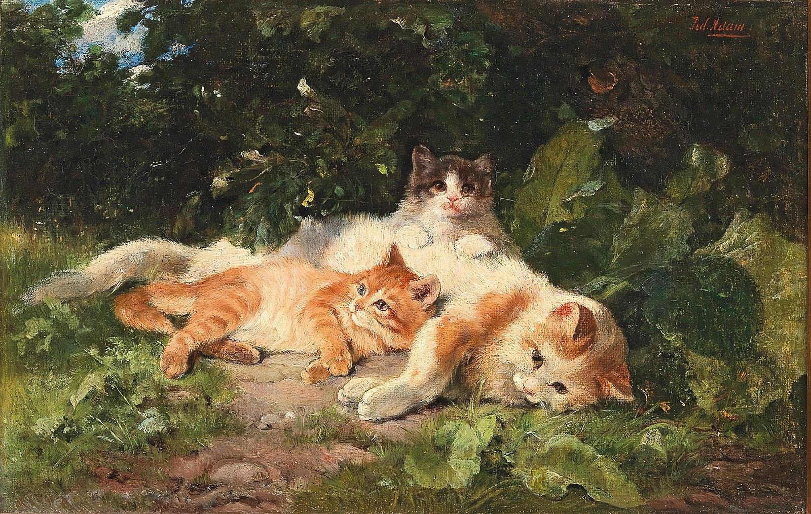 Julius_Adam_-_Cat_with_her_Kittens
