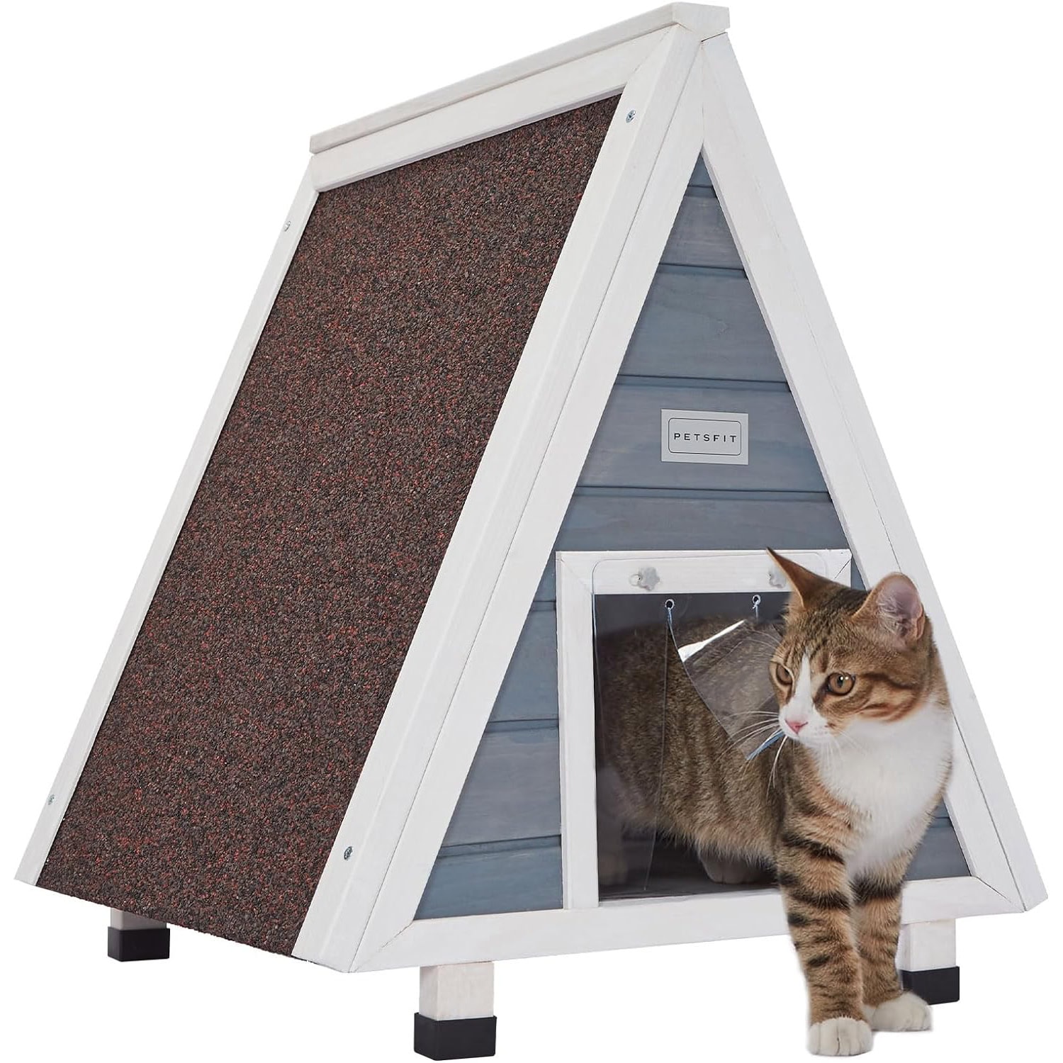 Petsfit Cat House for Outdoor Indoor Cats Weatherproof