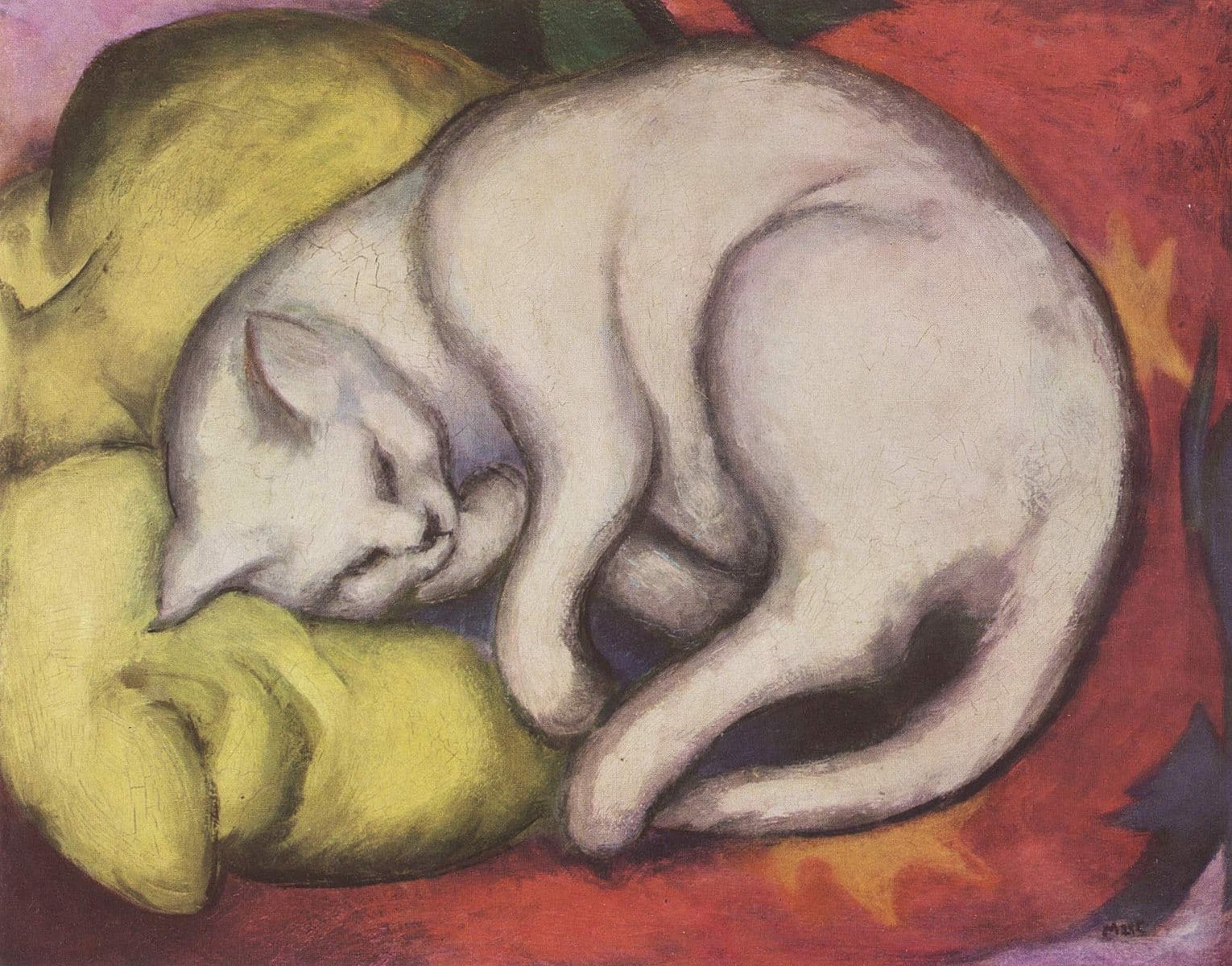 The white cat - Franz_Marc