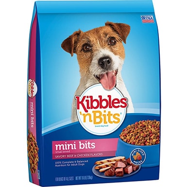 Kibbles and Bits Small Breed Mini Bits Savory Beef and Chicken