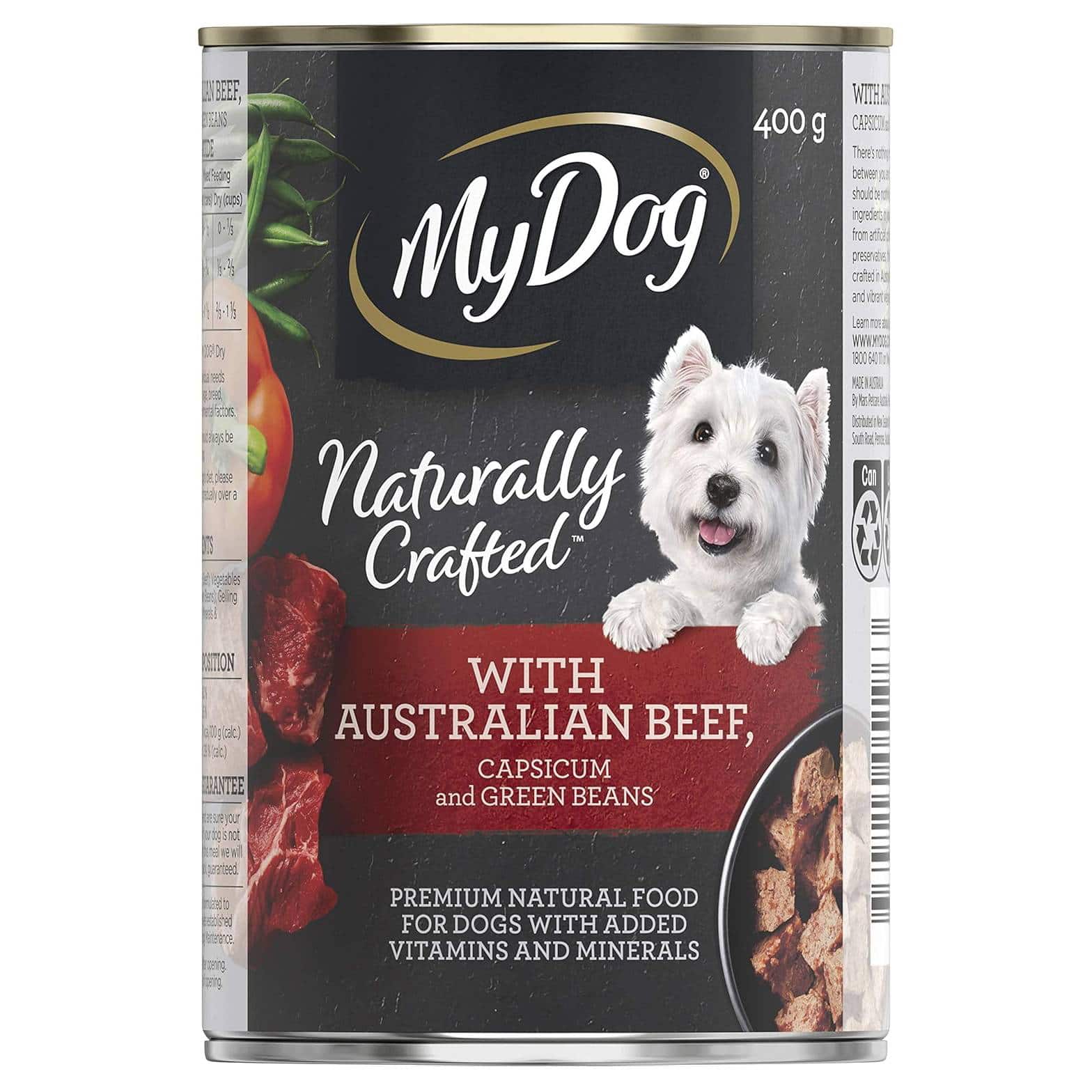 My Dog Naturally Crafted Wet Dog Food Beef