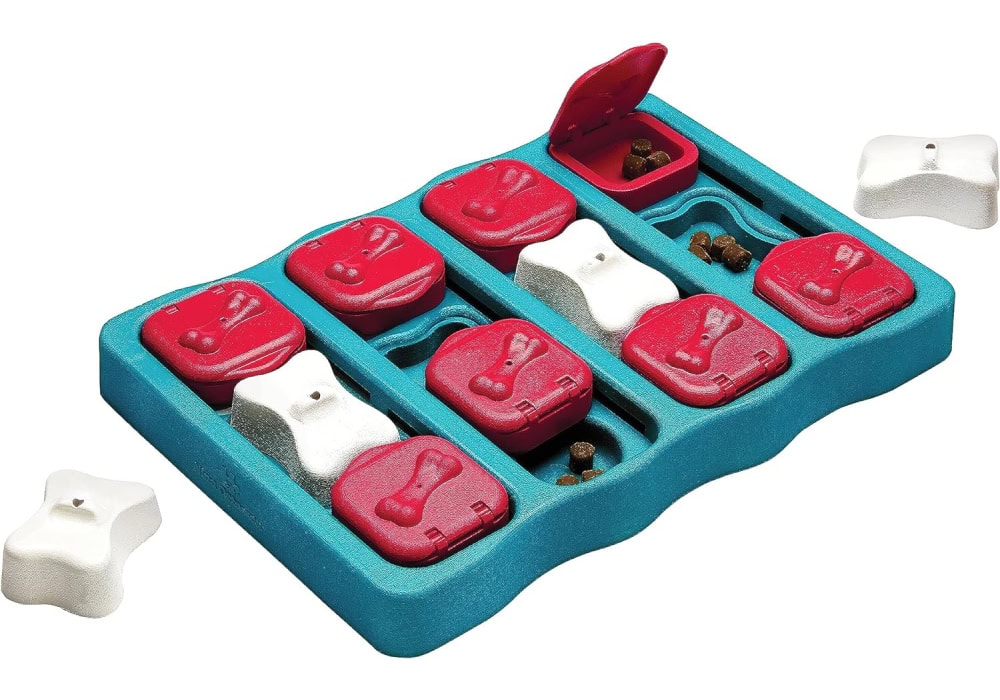 Nina Ottosson by Outward Hound Dog Brick Interactive Treat Puzzle Dog Toy 