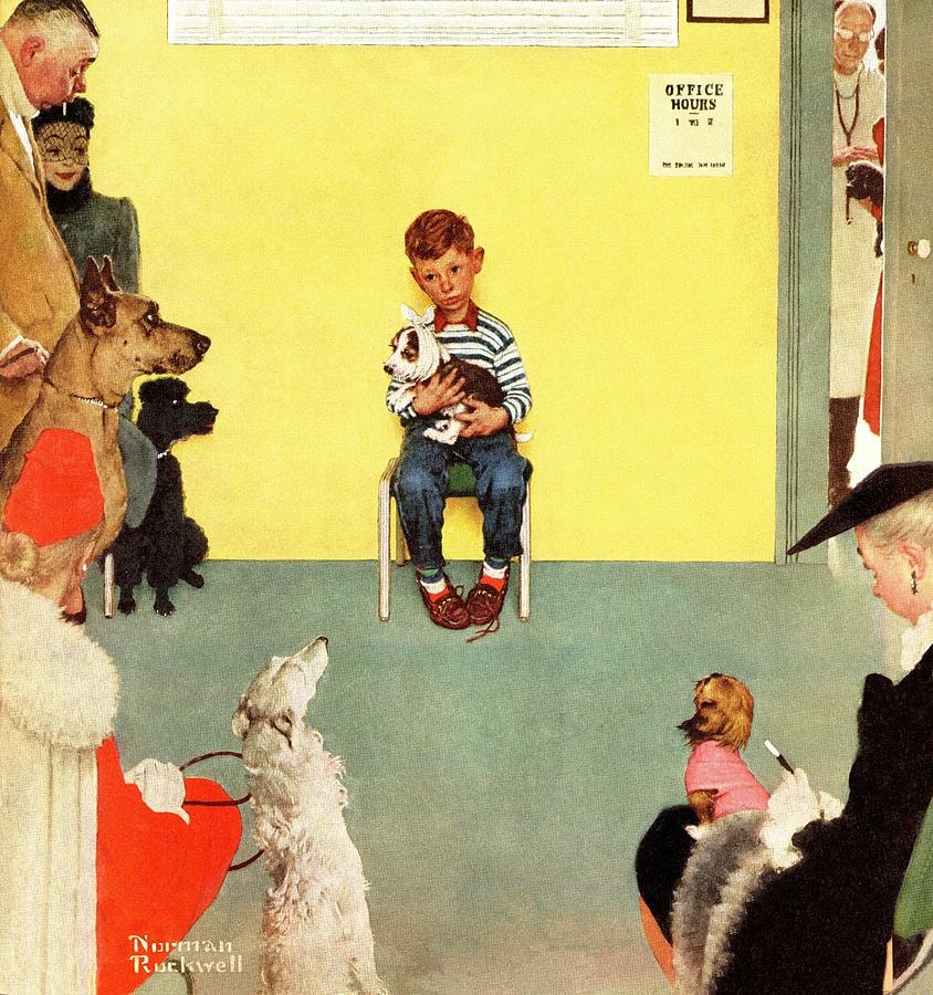 At The Vets - Norman Rockwell