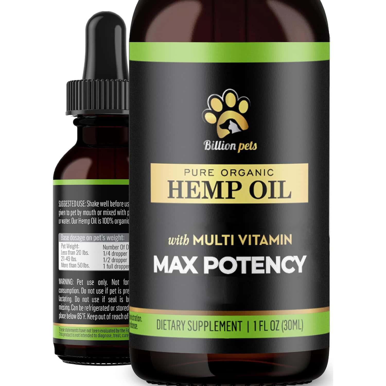 Billion Pets Hemp Oil for Dogs and Cats
