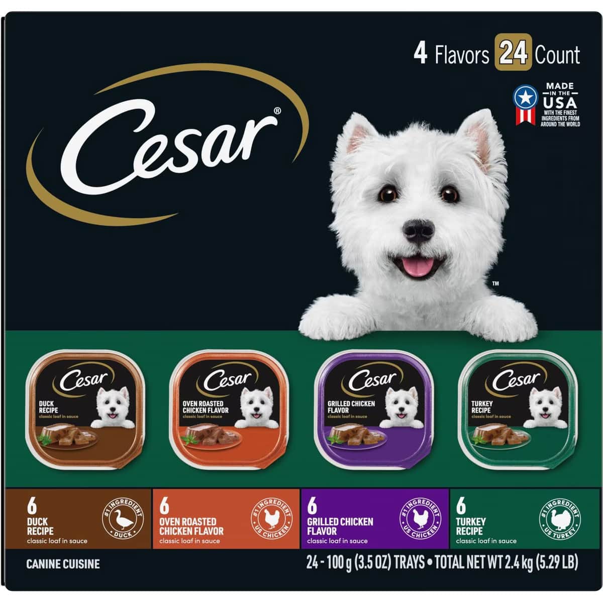 Cesar Poultry Variety Pack Dog Food Trays