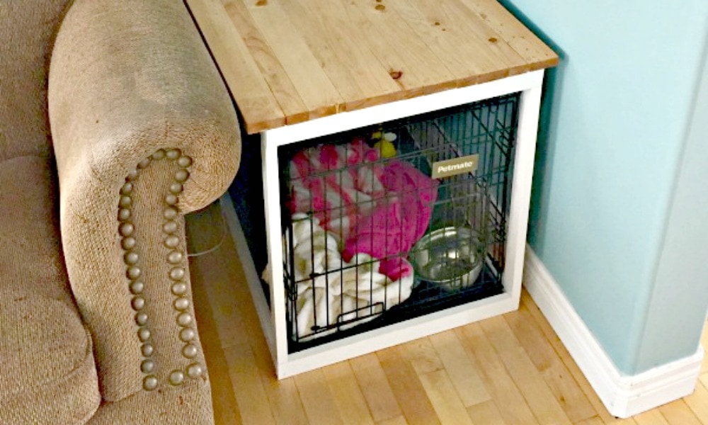 DIY Dog Crate Cover by Heather's Handmade Life