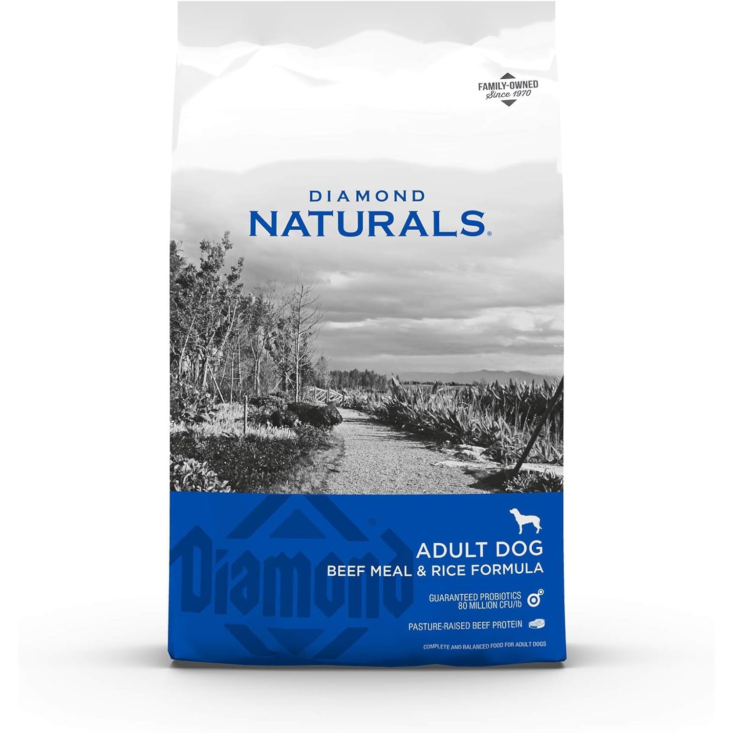 Diamond Naturals Dry Food for Adult Dog Beef and Rice Formula